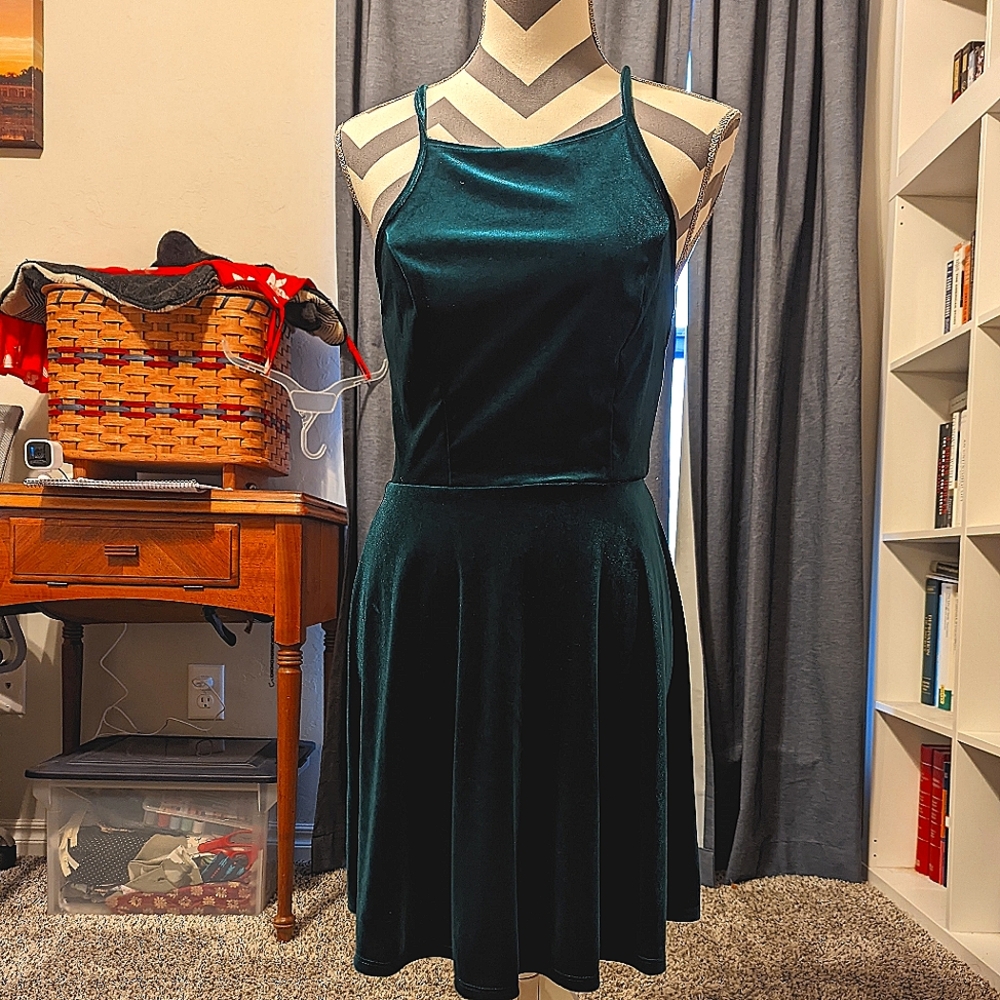 *New" Velvet Skater Dress